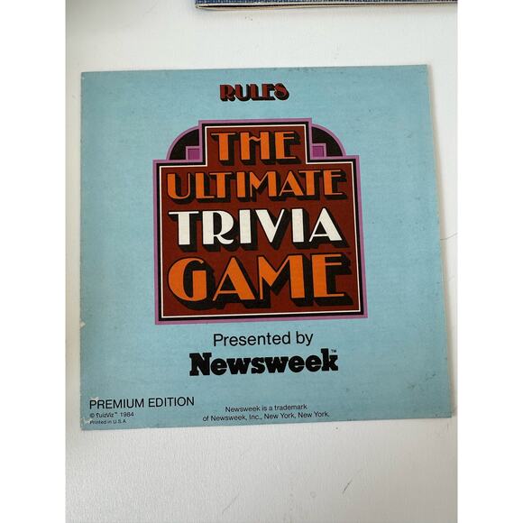 Vintage The Ultimate Trivia Game by Newsweek Premium Edition, 1984 - Picture 6 of 8